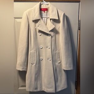 Anne Klein Cream Peacoat, size medium